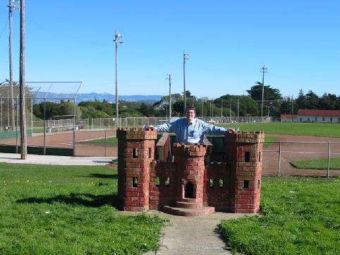Randy and Corps of Engineers castle at Presidio San Francisco